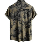 Jotook Mens Hawaiian Shirt Short Sleeve Button Down Tropical Shirts Casual Floral Summer Beach Shirt