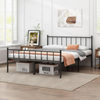 Queen Metal Bed Frame,Steel Slat Support,Noise Free,Easy Assembly