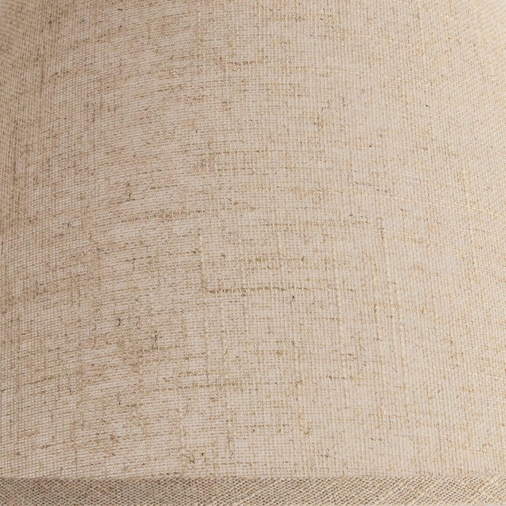 Fine Burlap Large Empire Lamp Shade (Pre-Assembled) 6" Top X 19" Bottom X 10.5" High X 12" Slant (Spider) Replacement With Harp And Finial