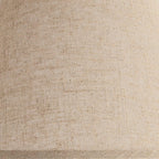 Fine Burlap Large Empire Lamp Shade (Pre-Assembled) 6" Top X 19" Bottom X 10.5" High X 12" Slant (Spider) Replacement With Harp And Finial