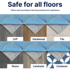 RUGPADUSA - Basics - 8'x10' - 1/4" Thick - 100% Felt - Protective Cushioning Rug Pad - Safe for All Floors and Finishes Including Hardwoods