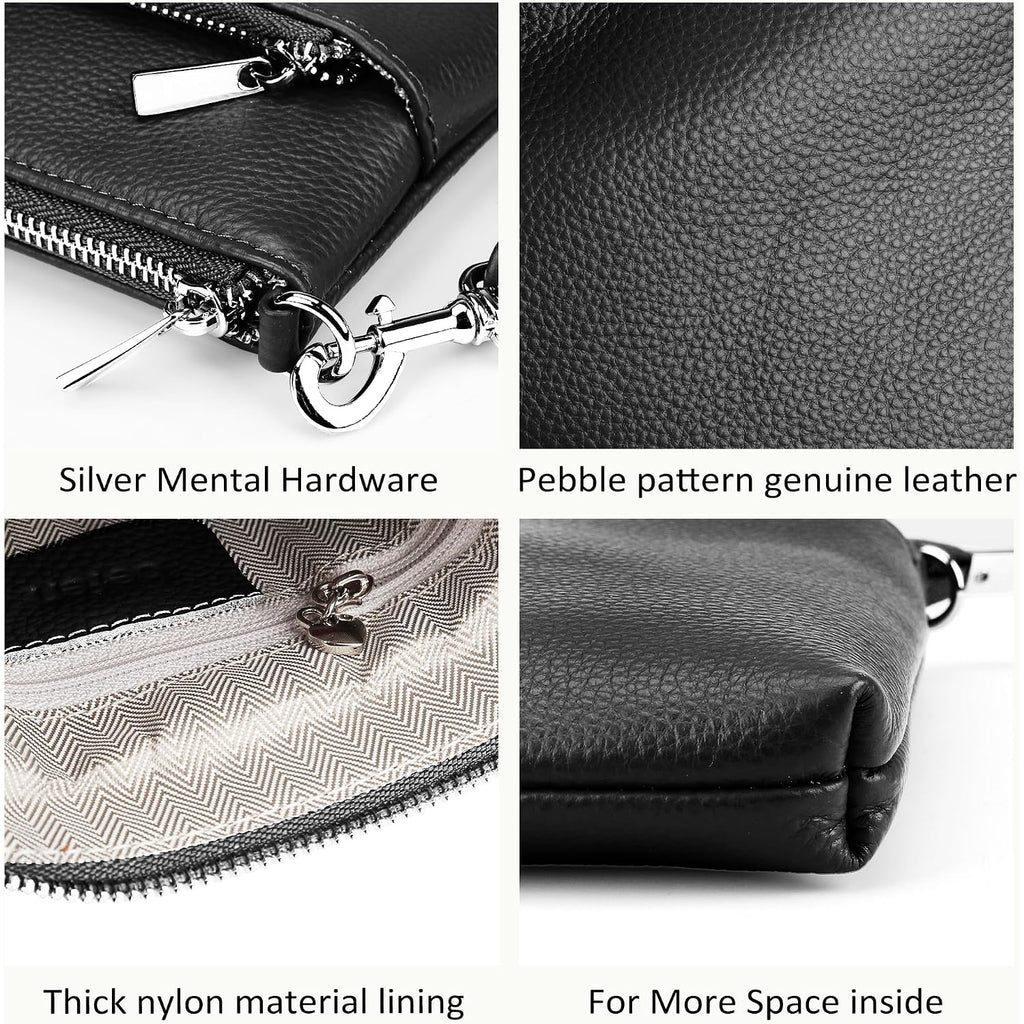 Befen Genuine Leather Crossbody Purses For Women Travel Cross Body Bags Lightweight With Adjustable Shoulder Strap