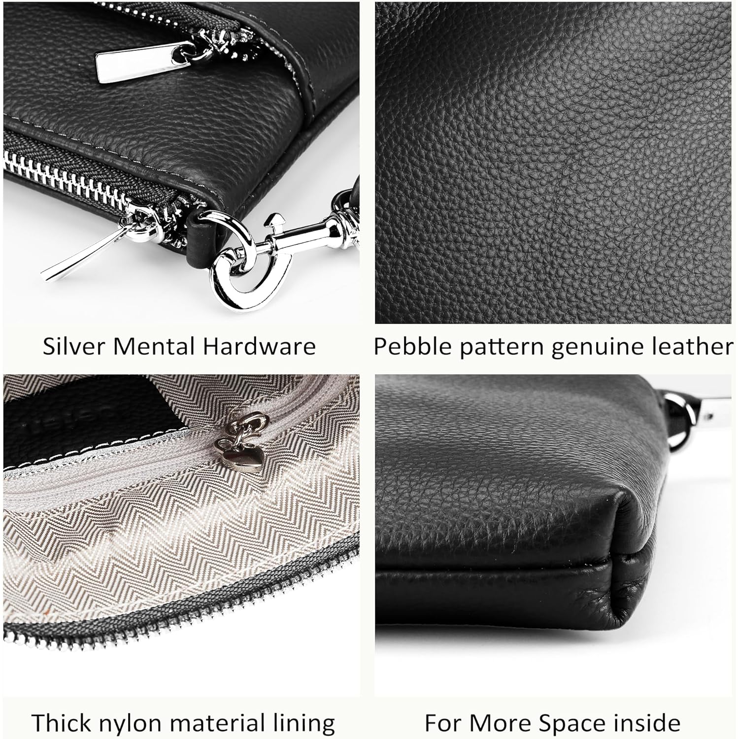 befen Genuine Leather Crossbody Purses for Women Travel Cross Body Bags Lightweight with Adjustable Shoulder Strap