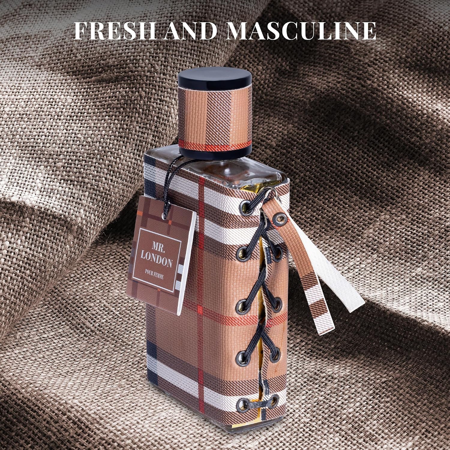 Mr London For Men Eau De Parfum - Refined Amber Woody Fragrance - Fresh & Masculine Bergamot, Lavender & Warm Cinnamon - Unique Tones Combine Tobacco Leaves, Guaiac Wood & Oak Moss - 100Ml Bottle