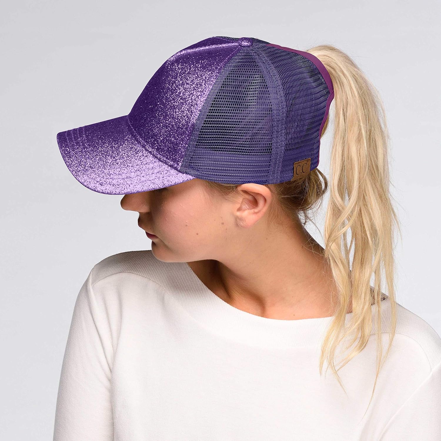 C.C Hatsandscarf Ponytail Caps Messy Buns Trucker Plain Baseball Cap (Bt-6)