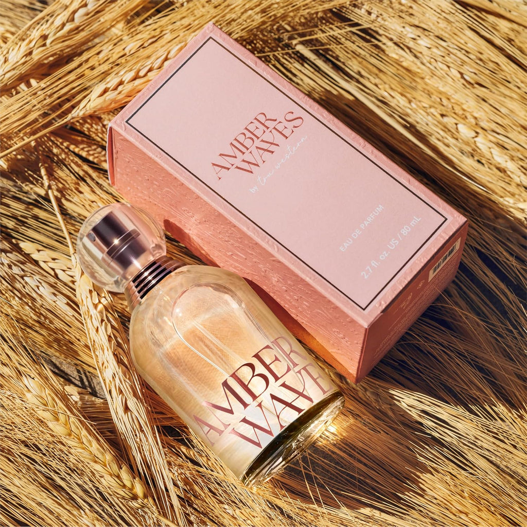 Tru Western Amber Waves Eau de Parfum 2.7 fl oz, Fragrance for Women, Full-Sized Perfume, Bold & Earthy Scent, Creamy Fig, Vanilla Blossom, Sandalwood, and Texas Cedar Notes, Long-Lasting