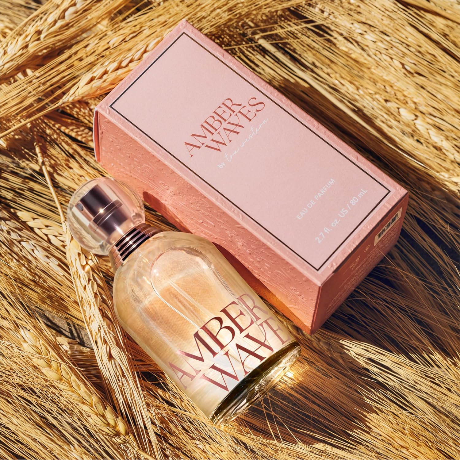 Tru Western Amber Waves Eau de Parfum 2.7 fl oz, Fragrance for Women, Full-Sized Perfume, Bold & Earthy Scent, Creamy Fig, Vanilla Blossom, Sandalwood, and Texas Cedar Notes, Long-Lasting