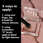 E.L.F. Fine As Fleck Glitter Eyeshadow, Long-Lasting Sheer Eye Makeup With A Shimmer Finish, Soft, Smooth Formula, Vegan & Cruelty-Free, Filthy Rich