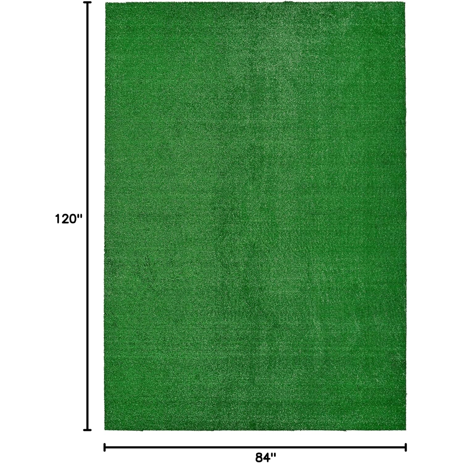 Garland Rug Artificial Grass 7 Ft. X 10 Ft. Large Indoor/Outdoor Area Rug Green -Lush Green, Durable, And Low-Maintenance For Patios, Lawns, And More