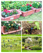 Hiraliy 50Ft Drip Irrigation Kit Plant Watering System 8X5Mm Blank Distribution Tubing Diy Automatic Irrigation Equipment Set For Garden Greenhouse Flower Bed Patio Lawn