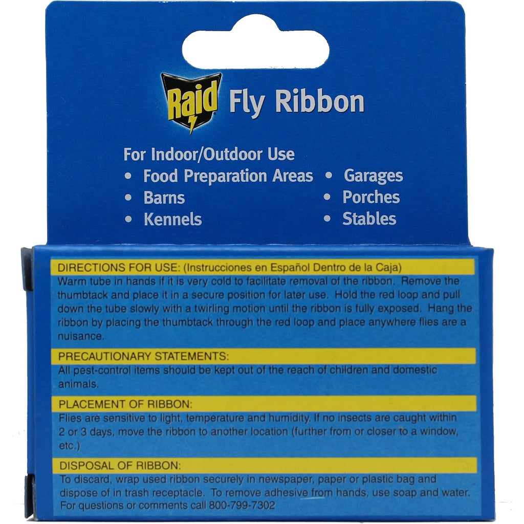 Raid Fly Ribbon Bug & Insect Catcher (4 Pack)