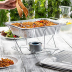 GUSTO 9x13 Inch Aluminum Foil Pans – [30 Count], Half Size Deep Steam Table Pans for Baking, Cooking, Heating, Storing & Food Prep (Formerly Comfy Package)
