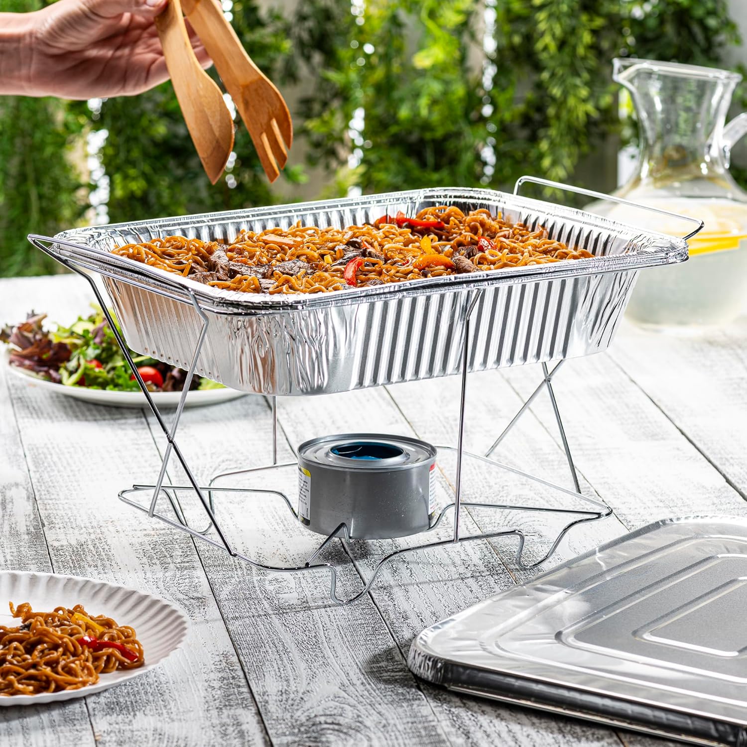 GUSTO 9x13 Inch Aluminum Foil Pans – [30 Count], Half Size Deep Steam Table Pans for Baking, Cooking, Heating, Storing & Food Prep (Formerly Comfy Package)