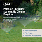Orbit Port-A-Rain Above-Ground Sprinkler System, Green - 58092