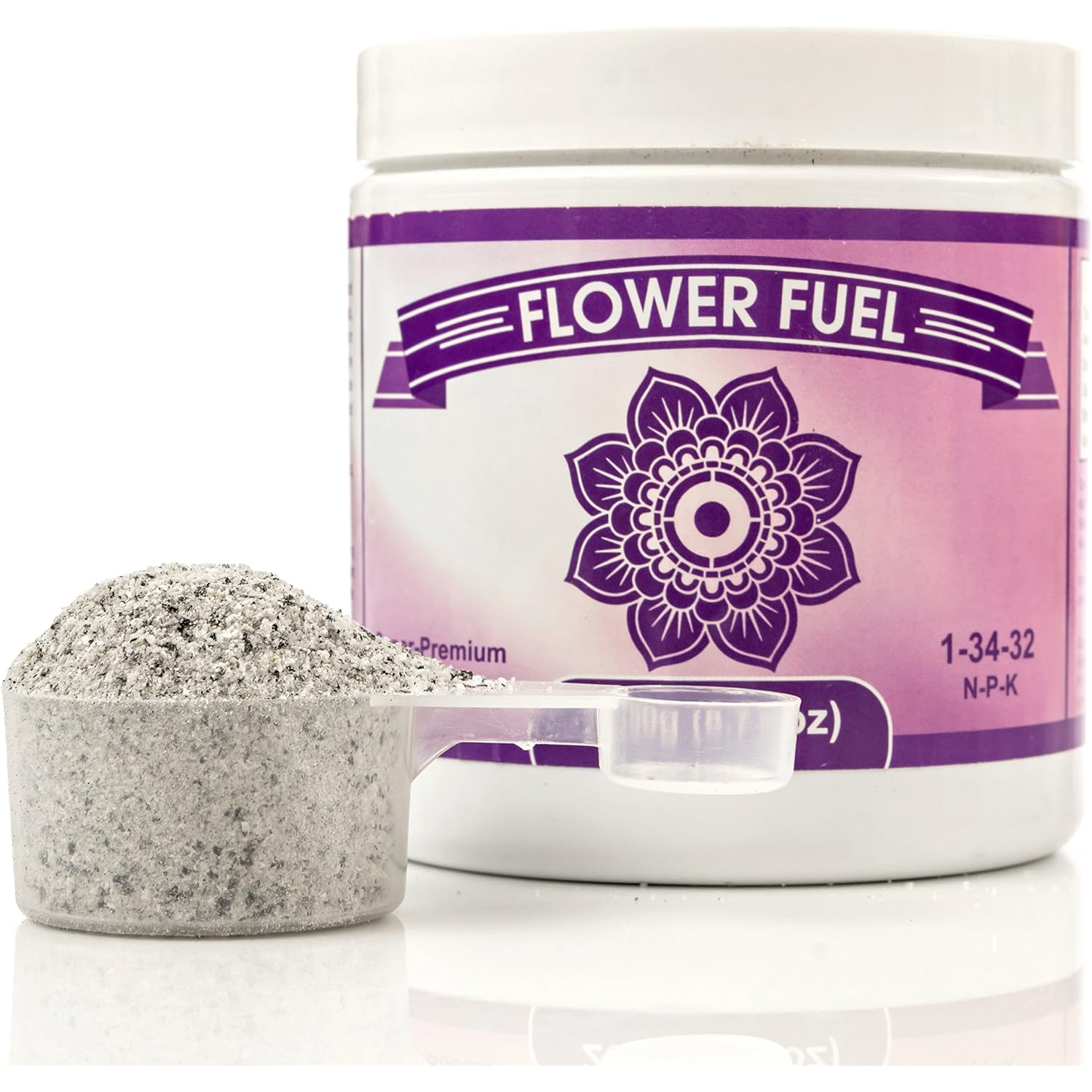 Bloom Booster And Yield Enhancer For Plants - Big, Heavy, Healthy Harvests, For Use In Soil And Hydroponics - Concentrated Phosphorus And Potassium - Flower Fuel 1-34-32, 250G