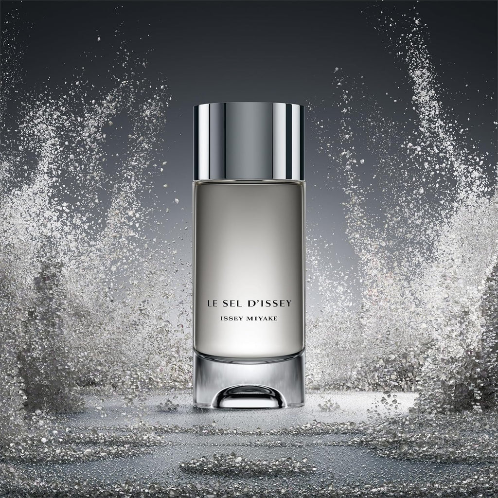 Issey Miyake Le Sel d'Issey Eau de Toilette - Fresh Woody Marine Fragrance for Men - With Salt Accord, Marine Seaweed, Ginger & Cedarwood - Refillable