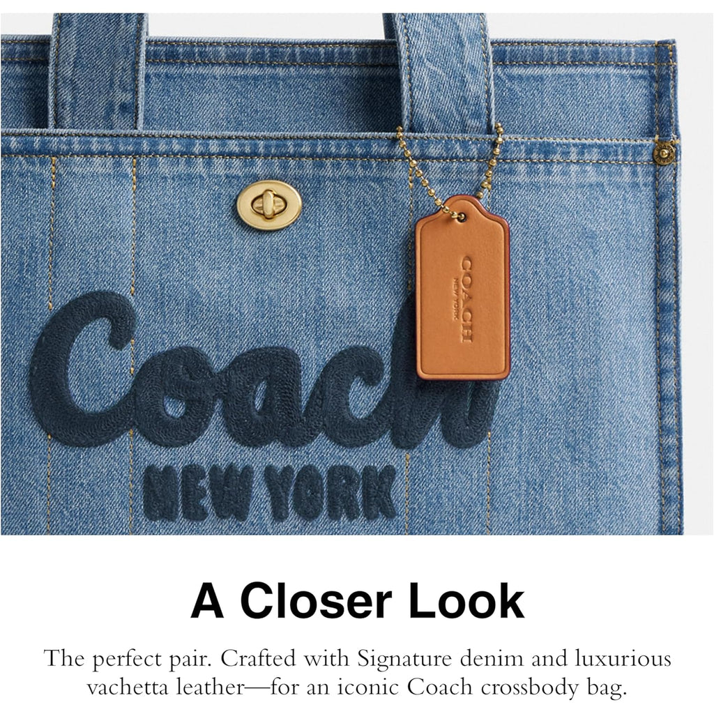 Coach Cargo Tote Bag with Bow Print