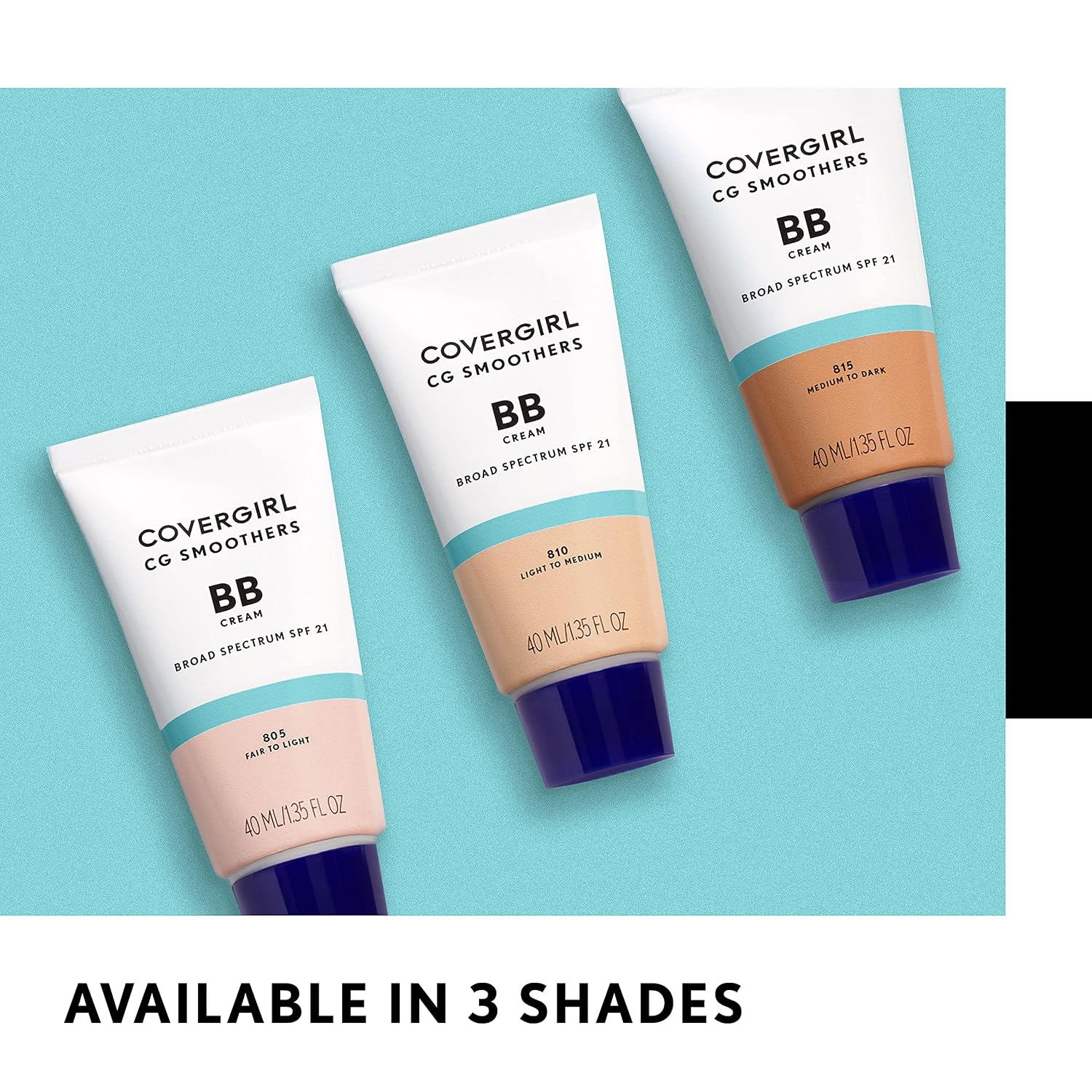 Covergirl Smoothers Lightweight Bb Cream, 1 Tube (1.35 Ounce), Light To Medium 810 Skin Tones, Hydrating Bb Cream With Spf 21 Sun Protection (Packaging May Vary)