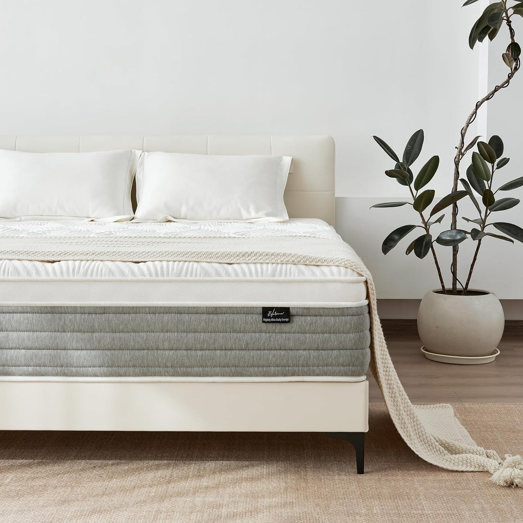 Full Mattress 12 Inch, Medium Firm Full Size Mattress In A Box，Hybrid Mattresses With Gel Foam & Zoned Pocket Springs For Pressure Relief, Motion Isolation | Certipur-Us Certified
