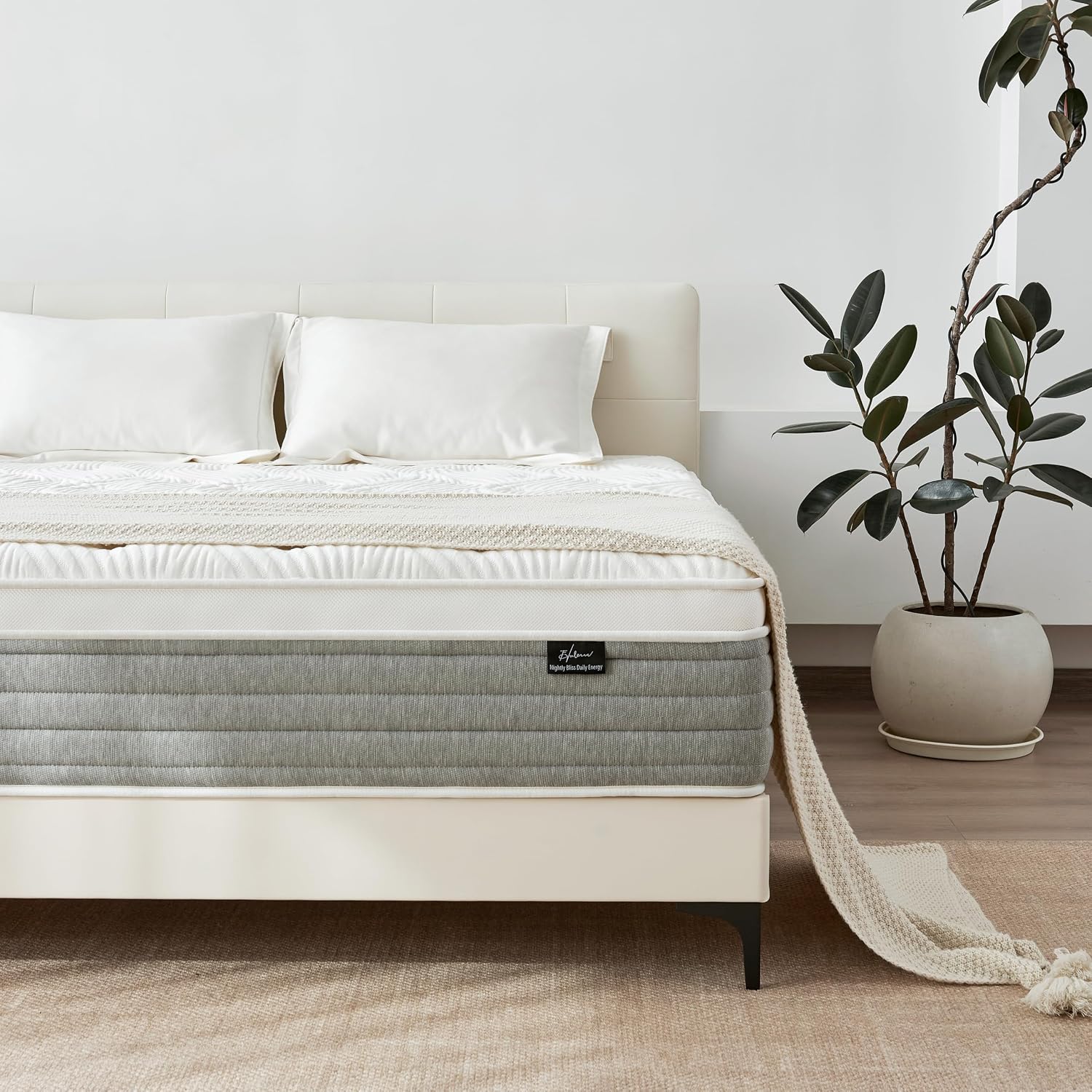 Full Mattress 12 Inch, Medium Firm Full Size Mattress In A Box，Hybrid Mattresses With Gel Foam & Zoned Pocket Springs For Pressure Relief, Motion Isolation | Certipur-Us Certified