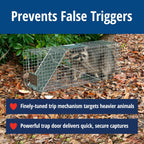Havahart Large 1-Door Live Animal Trap For Raccoons, Cats, Bobcats, Beavers | Heavy Duty Humane Catch And Release Cage Trap For Outdoor Pest Control, 1079Sr