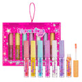Expressions girl 7pc Fruity Flavored Lip Gloss Set – Assorted Fruit Flavor Lip Glosses | Non-Toxic Kids Makeup | Fun Shiny Lip Gloss Collection for Kids, Teens & Girls – Sweet & Glossy Lip Care