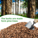 9 Qt Organic Orchid Potting Bark -Natural Mulch For Potted Plants, Root Development Of Orchid Plants And Garden Soil Amendment Mix