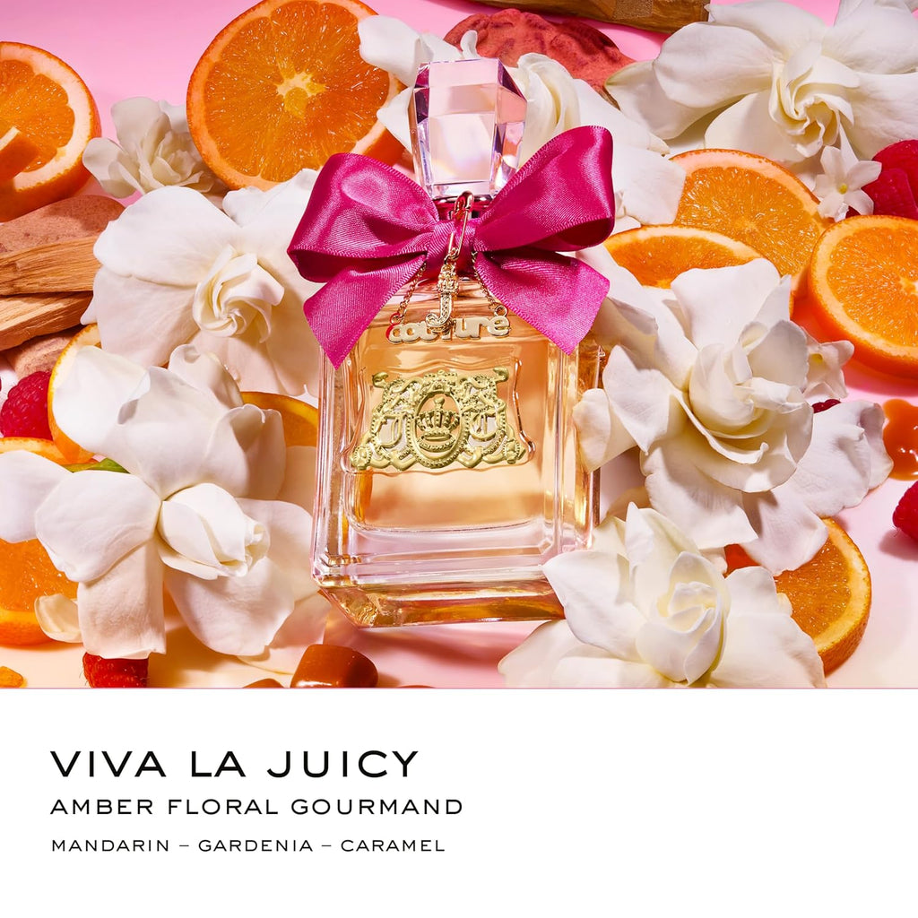 Juicy Couture Viva La Juicy Eau De Parfum, Women's Perfume with Notes of Mandarin, Gardenia & Caramel, Gift for Her, Floral & Sweet Perfume for Women, EDP Spray