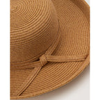 Nautica Womens Straw Hat - Short And Wide Brim Lightweight Sun Hats For Women - Sun Protection Hat For Beach & Travel