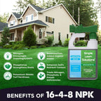 Advanced 16-4-8 Balanced Npk - Lawn Food Quality Liquid Fertilizer - Spring & Summer Concentrated Spray - Any Grass Type - Simple Lawn Solutions (32 Ounce)