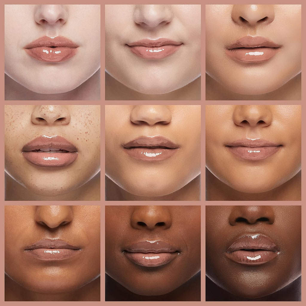 wet n wild MegaSlicks Lip Gloss, Ultra-Glossy, Vitamin-E Enriched, Ultra-Gloss High Shine Moisturizing, Cruelty-Free & Vegan - Rose Gold