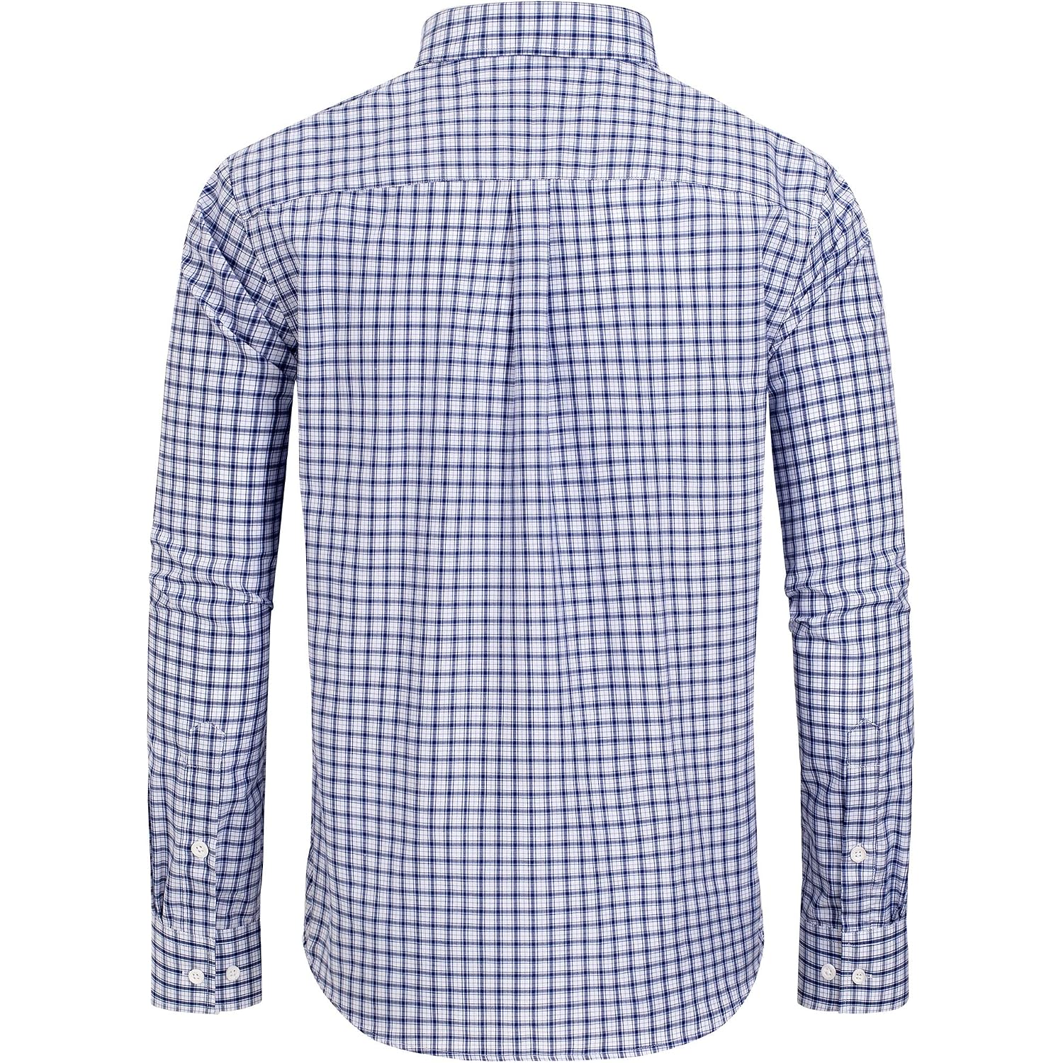 Alimens & Gentle Men'S Plaid Button Down Shirts Cotton Long Sleeve Dress Shirts Regular Fit Gingham Shirts