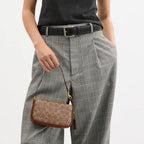 Coach Women's Natural Grain Leather Plaza Bag 18