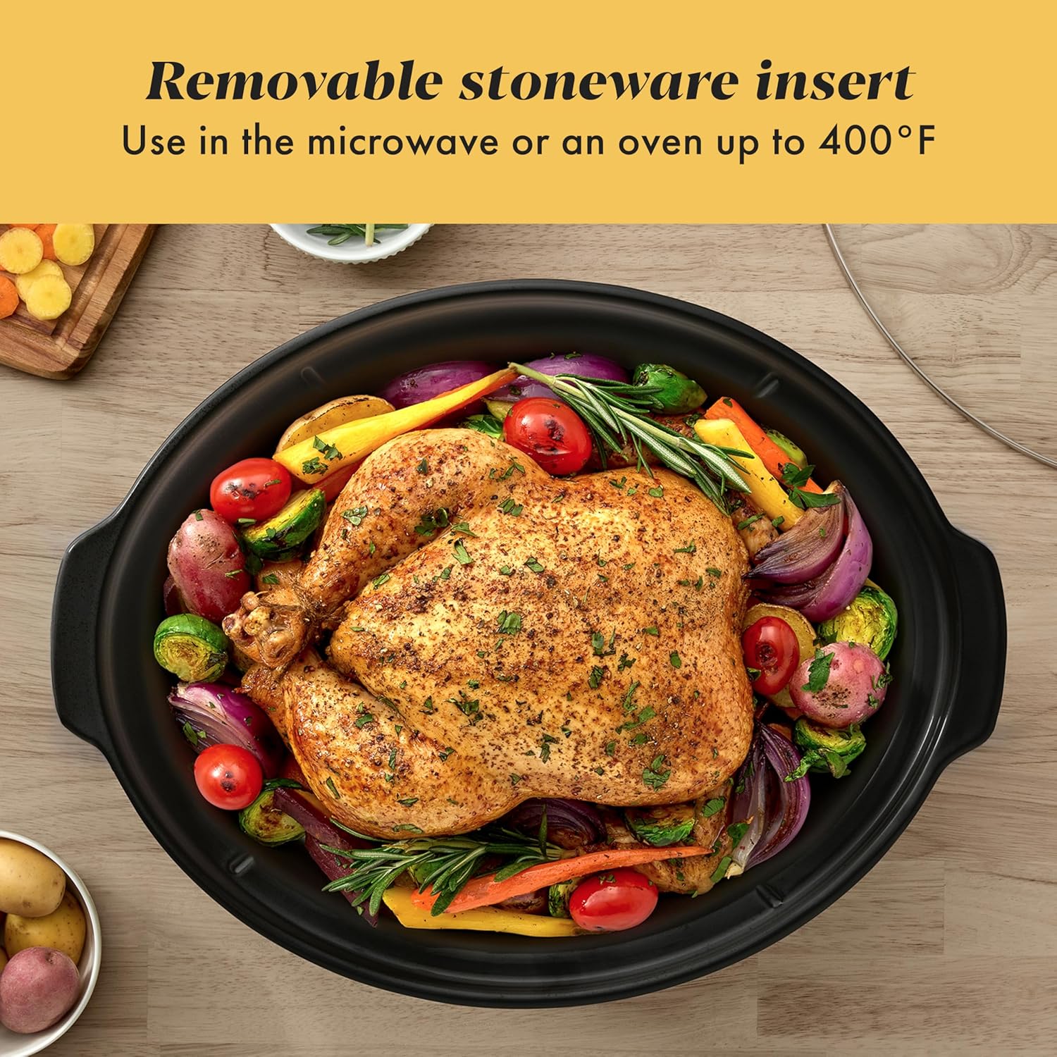 Crock-Pot 6-Quart Cook ‘n Carry Programmable Slow Cooker with Digital Timer, Family-Size Serves 7+ People, Removable Stoneware with Warming Setting, Dishwasher Safe for Easy Cleanup, Stainless Steel