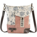 3Blifestyle - Messenger Bag For Men & Women | Upcycled Vintage Canvas & Leather | Crossbody Bag | Travel Shoulder Bag