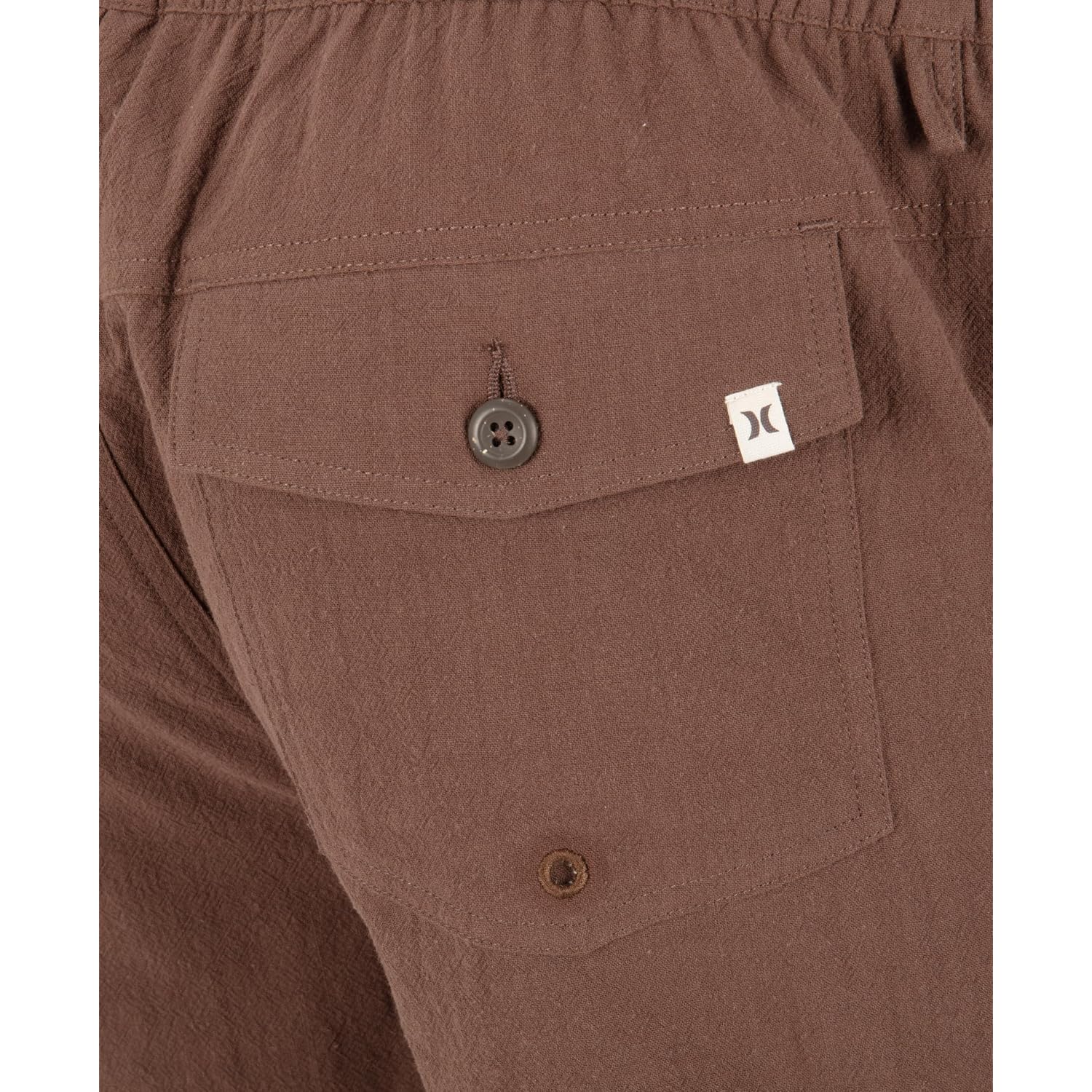 Hurley Men'S Naturals 6" Inseam Cotton Walk Shorts, 17" Outseam, Elastic Waistband & Drawstring