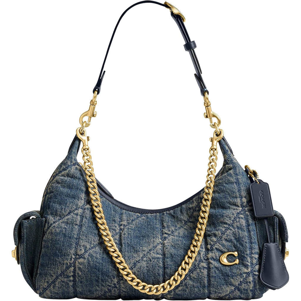 COACH Soft Quilted Leather Pocket Juliet Bag 30