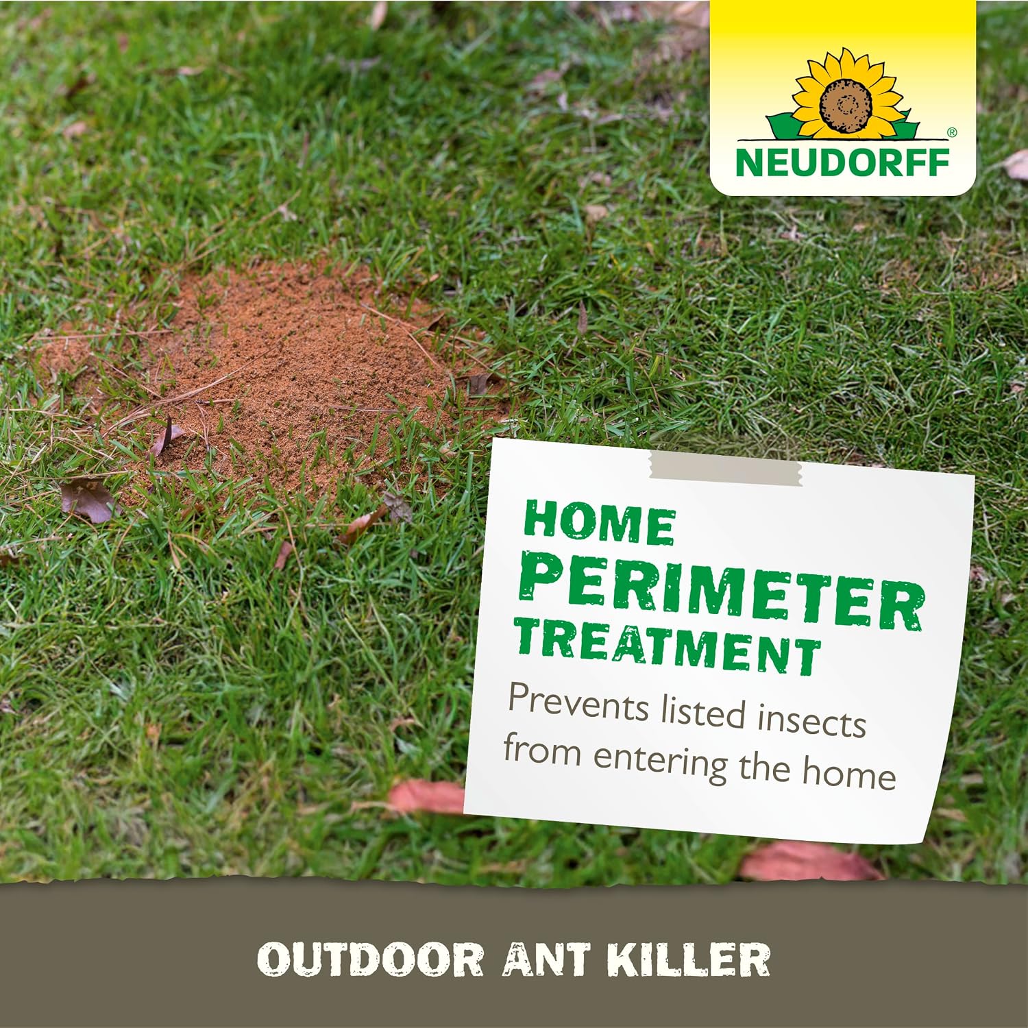 Neudorff Outdoor Ant Killer, Ant Bait Granules 1 Lbs Treats Up To 2,000 Sq. Ft. & Lasts Up To 4 Weeks, Home Perimeter Treatment For Organic Gardening, Insect Bait Attracts And Kills (1 Lb. (Ants))