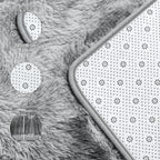 Deerhoo Large Shag Area Rugs 6 X 9, Tie-Dyed Plush Fuzzy Rug For Living Room, Ultra Soft Fluffy Furry Rugs For Bedroom, Indoor Carpet Nursery Rugs For Kids Room Home Decor, Light Grey