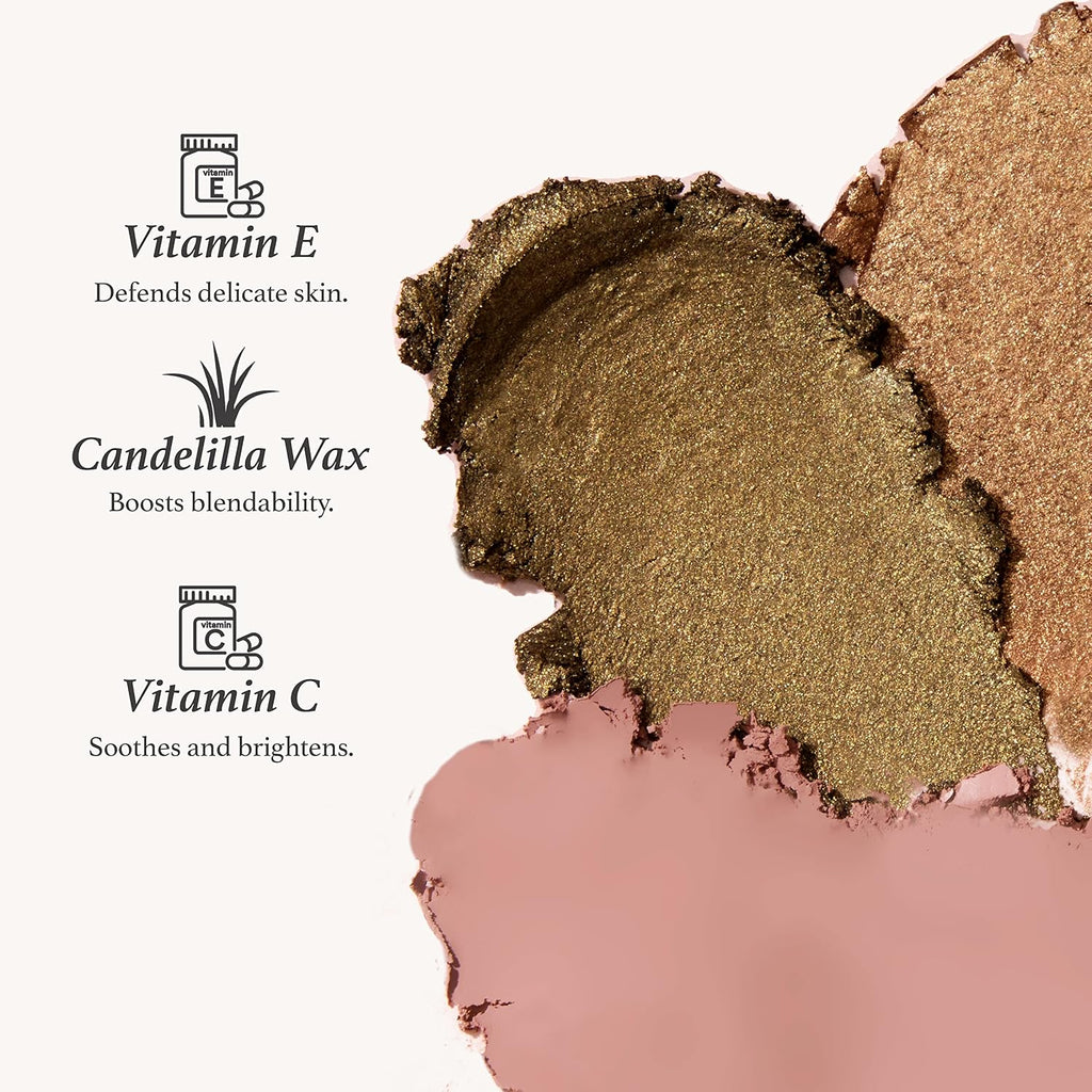 Julep Eyeshadow 101 Crème-To-Powder Waterproof Shadow Stick Duo – Long-Lasting, Crease-Proof, Easy Appy With Built-In Smudger - Pearl & Rose Shimmer