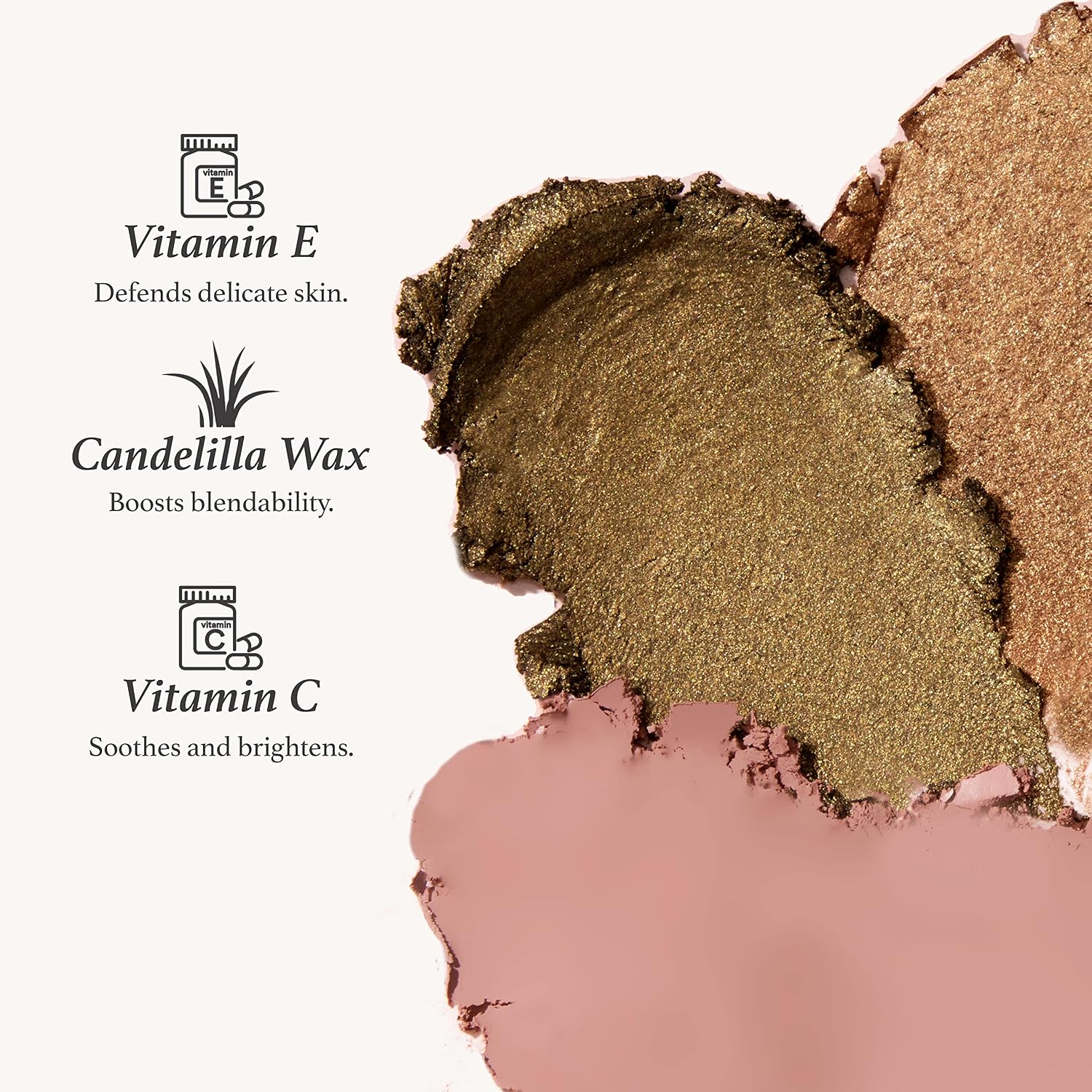 Julep Eyeshadow 101 Crème-To-Powder Waterproof Shadow Stick Duo – Long-Lasting, Crease-Proof, Easy Appy With Built-In Smudger - Pearl & Rose Shimmer