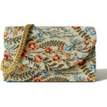 Floral Clutch Purses For Women, Small Evening Wedding Shoulder Handbags