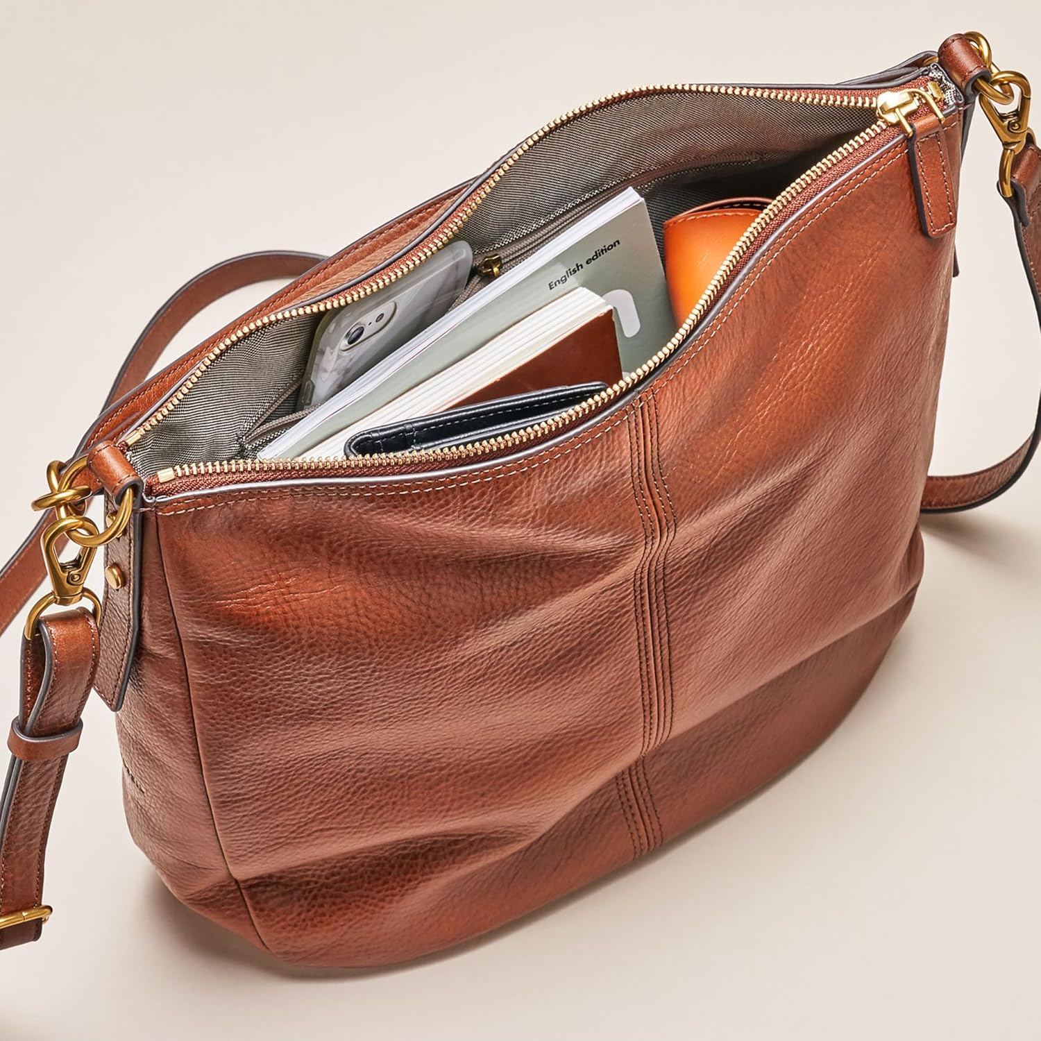 Fossil Women's Jolie Leather Crossbody Purse Handbag