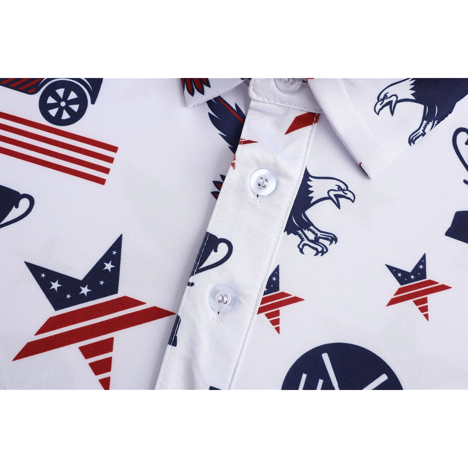Men's Golf Polo Shirts Short Sleeve Performance Moisture Wicking Dry Fit Funny Golf Polo Shirts for Men
