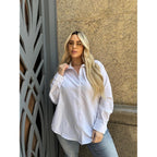 In'Voland Women'S Plus Size Button Down Shirts Long Sleeve Collared Casual Shirt Office Work Blouse Tops