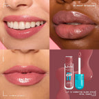 NYX PROFESSIONAL MAKEUP Lip IV Hydrating Glossy Lip Stain, Long-Lasting, Tinted, Vegan Formula with 12 HR Hydration - Petal Pourin' (Pink)