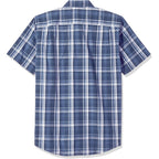 Amazon Essentials Men'S Regular-Fit Short-Sleeve Poplin Shirt, Collared, Washed