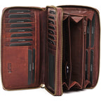 Leather RFID Wallet Women – Modern RFID Womens Wallet- Big Multiple Compartments – Credit Card Holder – Handcrafted Genuine Leather -Carteras de Mujer Piel