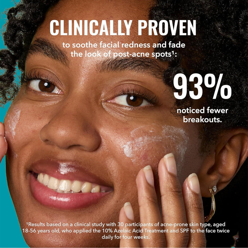 Good Molecules 10% Azelaic Acid Treatment for Face – Soothing Formula for Facial Redness & Uneven Tone – Brightens Dark Spots & Refines Texture – Vegan & Fragrance-Free Skincare (30ml / 1.01 fl oz.)