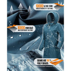 Outdoor Ventures Women'S Waterproof Long Rain Coats Packable Lightweight Rain Jacket With Hood Windproof Trench Coats
